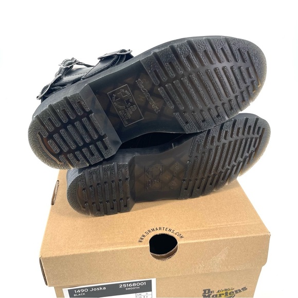 Dr. Martens NEW 1490 Joska Smooth Harness Black Lace Up 10 Eyelet Combat Boot - Picture 9 of 10
